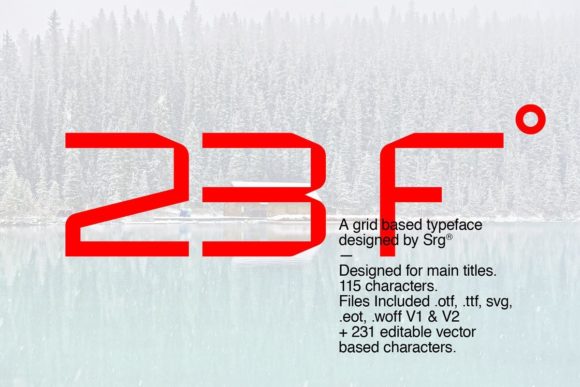 23F Font: A Modern Display Typeface for Business Design
