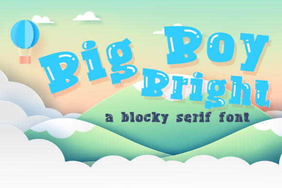 Big Boy Bright: A Playful Display Font for Editorial Design