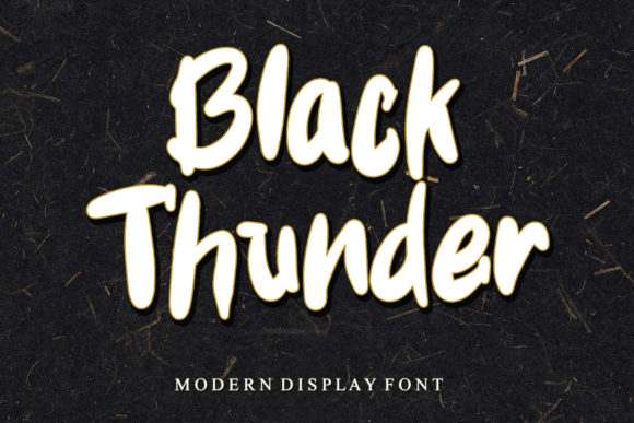 Black Thunder Font: A Trendy Typeface for Crafters and Makers