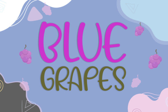 Blue Grapes: A Playful Display Font for Creative Projects