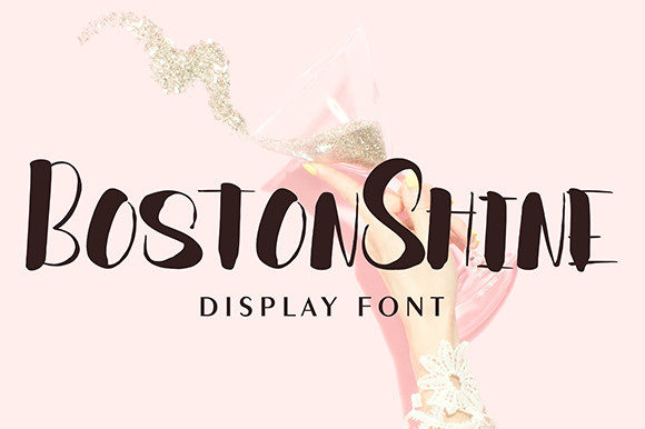 Boston Shine Font for Bold Campaign Headlines
