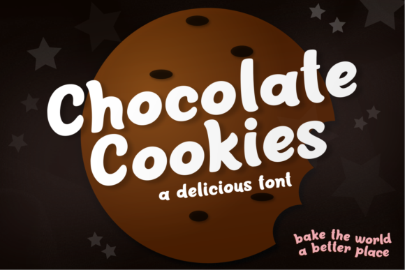 Chocolate Cookies: A Sweet Display Font for Editorial Design