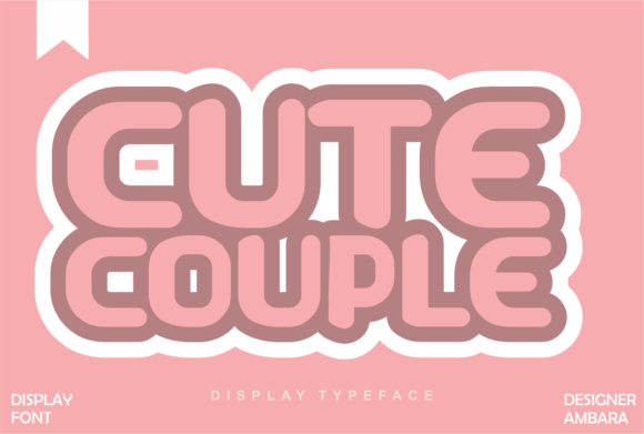 Cute Couple Font for Creative Campaign Design