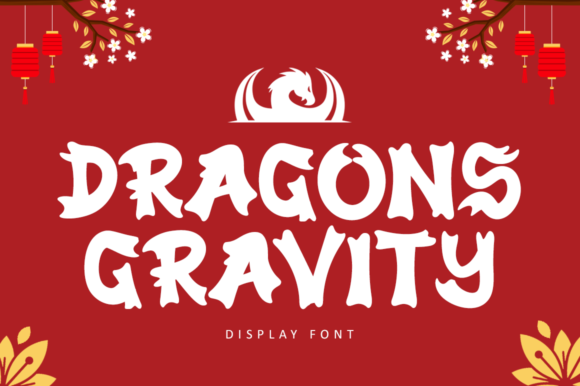 Dragons Gravity Font for Creative Craft Projects