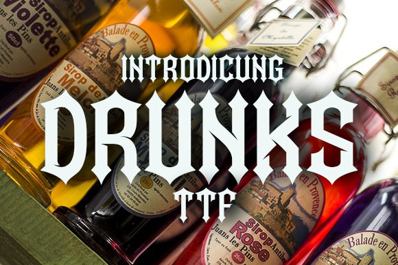 Drunks Gothic Font for Editorial Design Projects