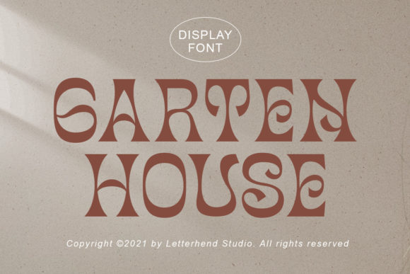 Garten House Display Font Review for Creative Projects