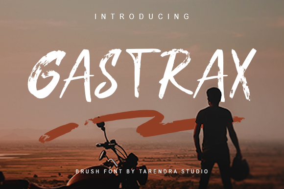 Gastrax: A Bold Brushed Display Font for Urban Editorial Design
