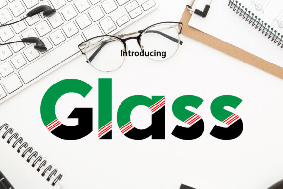 Glass Display Font for High-Impact Campaign Visuals