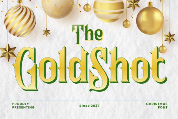 Gold Shot: A Vintage-Styled Font for Editorial Elegance