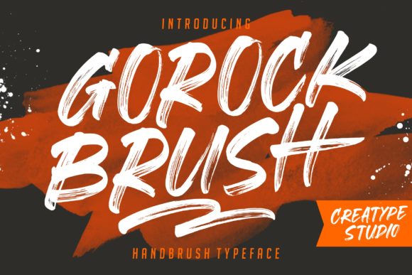 Gorock Brush: The Bold Display Font for Distinctive Brand Identity