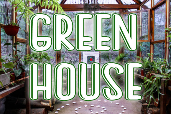 Green House Font for Bold, Simple Branding