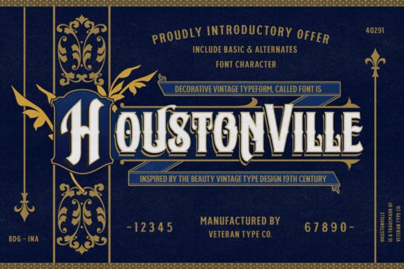 Houstonville Font for Polished Branding and Vintage-Inspired Design