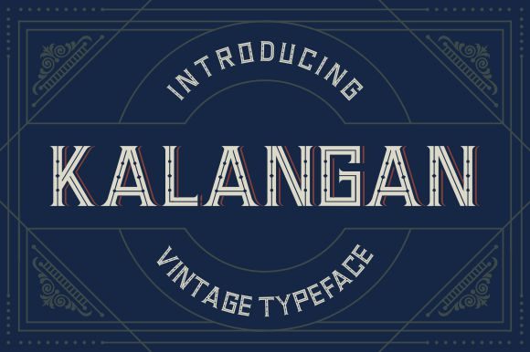 Kalangan Display Font for Bold and Vintage Web Design