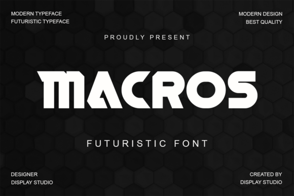 Macros Font: Bold Typography for Craft and Commercial Projects