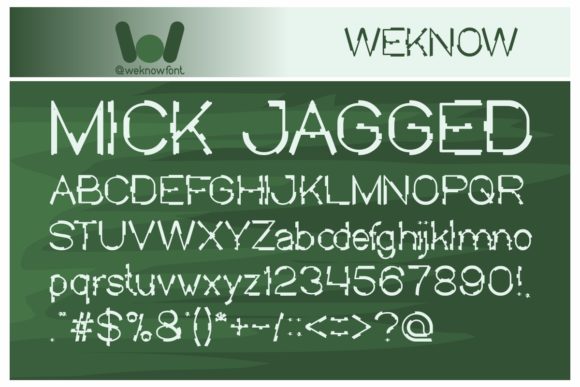 Mick Jagged: The Techno Display Font for Bold Digital Branding