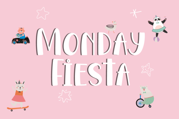 Monday Fiesta Font for Digital Branding and Display Projects