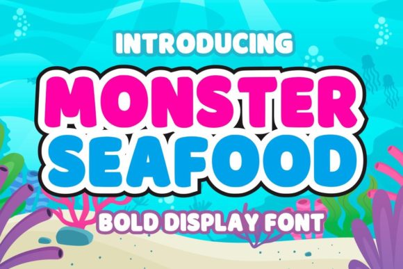 Monster Seafood Font for Bold Editorial Design
