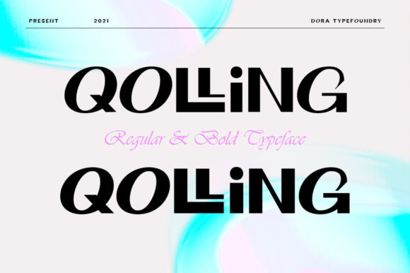 Qolling Display Font for Bold Editorial Design