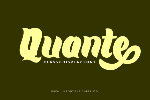 Quante Font: Elevate Your Brand with a Bold and Classic Typeface