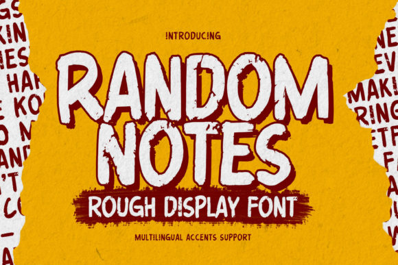 Random Notes: A Handmade Display Font for Creative Web Projects