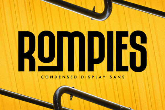 Rompies: A Daring Display Font for Handmade Branding
