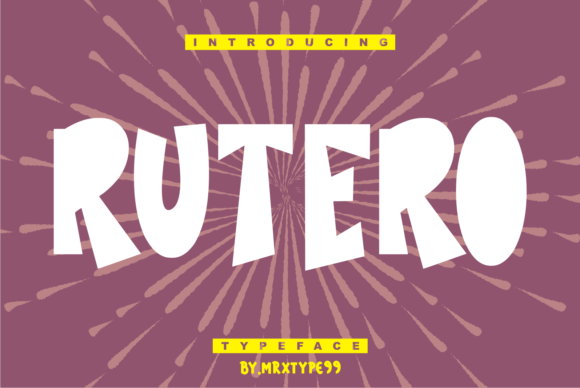 Rutero Display Font for Strong Visual Campaigns