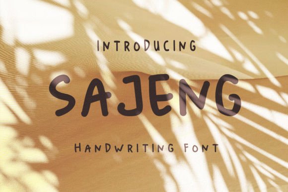 Sajeng Display Font for Handmade Branding and Packaging Design