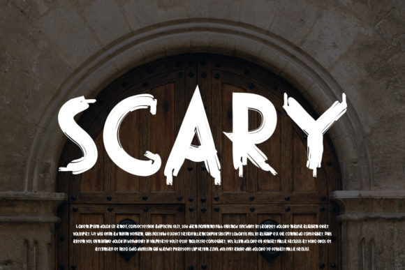 Scary Font: A Playful Display Typeface for Marketers
