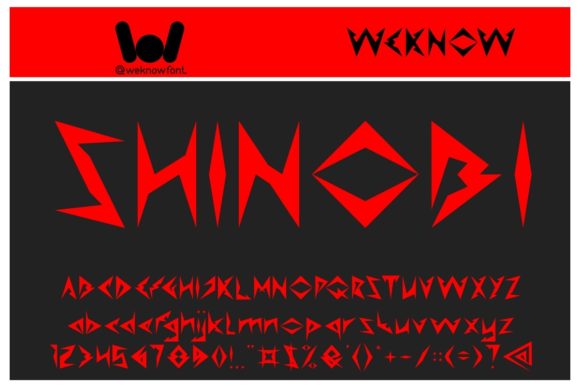 Shinobi Font for Edgy Editorial Design