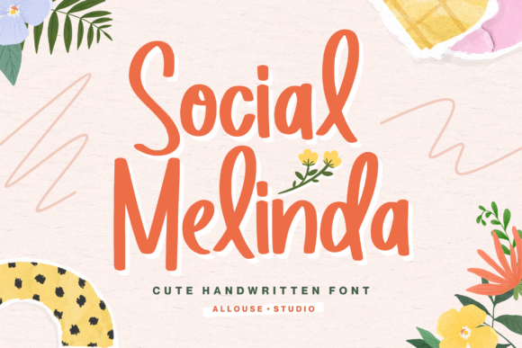 Social Melinda: A Handwritten Display Font for Creative Projects