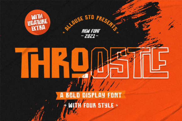 Throostle Font: A Bold Display Typeface for Digital Branding