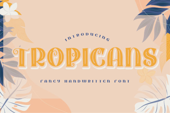 Tropicans Font for Bold Web Design and Brand Statements
